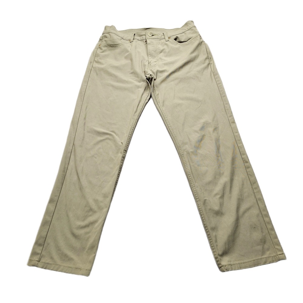 Levi's 511 Pants Mens 32x30 Olive Green Slim Fit Engineered For Movement Stretch